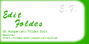 edit foldes business card